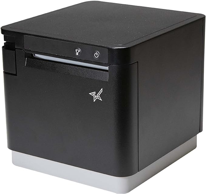 Star Micronics mC-Print3 3-inch Ethernet (LAN) / USB Thermal POS Printer with CloudPRNT, Cutter, and External Power Supply - Black