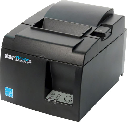 Star Micronics TSP143IIILAN Ethernet (LAN) Thermal Receipt Printer with Auto-Cutter and Internal Power Supply - Gray